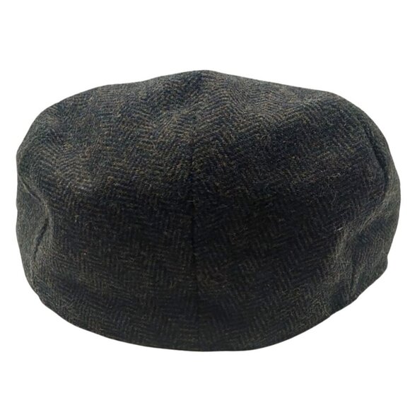 Voboom Mens Herringbone Wool Blend Flat Ivy Newsboy Cap Medium Classic - Picture 4 of 7